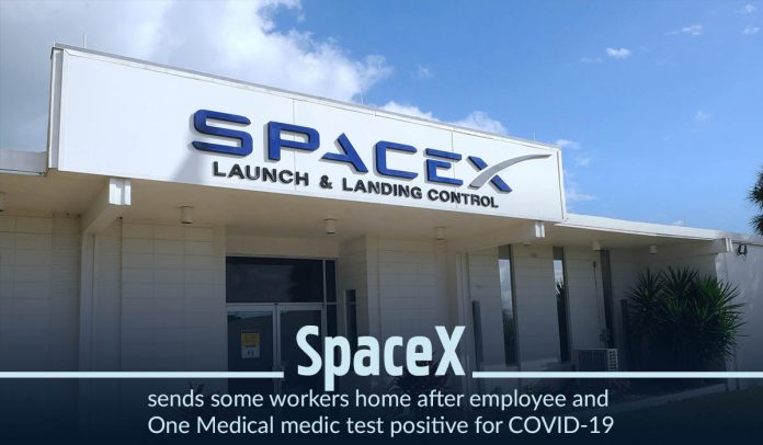 SpaceX one employee and a health provider tested positive for COVID-19