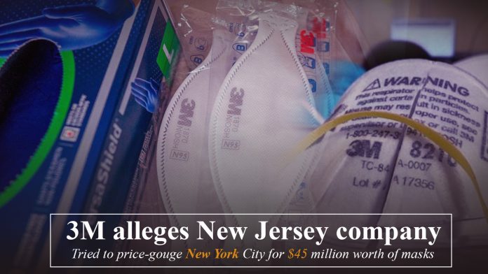 3M declares New Jersey firm tried to use its name to sell masks