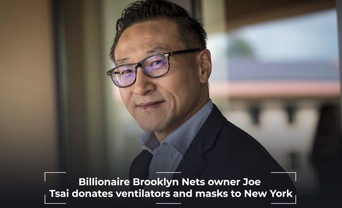 Joe Tsai, the co-founder of Alibaba, donates masks to New York