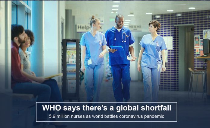Global deficiency of 5.9 million nurses as world fights COVID-19