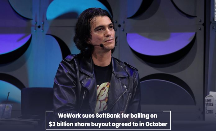 WeWork sued Softbank for abandoning $3 billion share acquisition