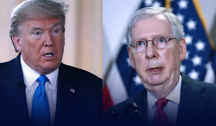 Trump slammed Mitch McConnell following his impeachment trial