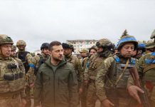 Ukrainian President Visits Soldiers Near Difficult Frontline in Donetsk