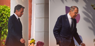 Lavrov and Blinken Meet Briefly for First Time Since the Russian Invasion